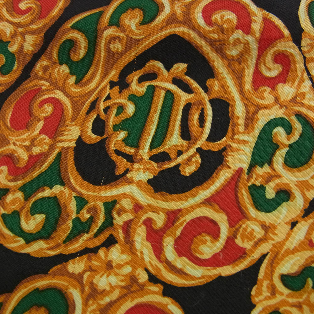 Christian Dior クリスチャンディオール シルク100% ハートモチーフ スカーフ マルチカラー系【中古】