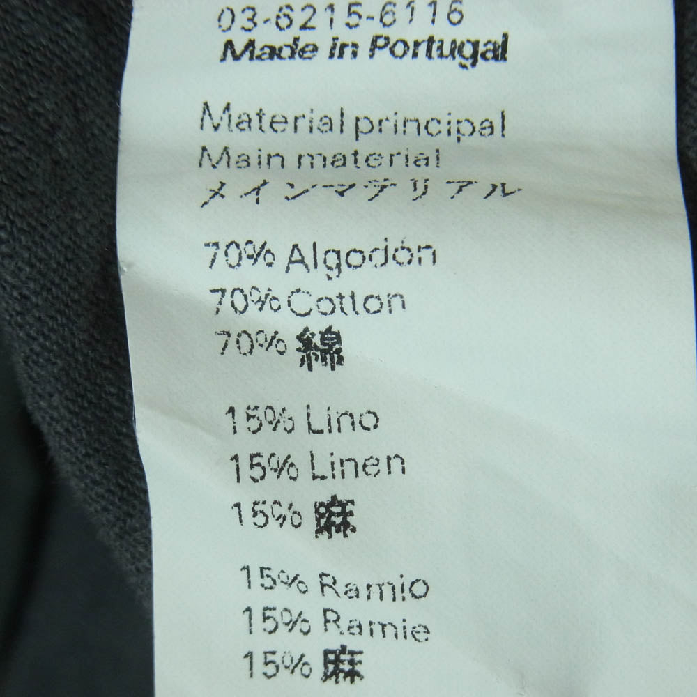 LOEWE ロエベ 18AW H6199720CR Charles Mackintosh ポートレート プリント レザーパッチ Tシャツ 半袖 カットソー ポルトガル製 グレー系 M【中古】