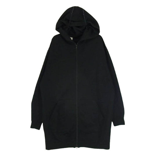 N.HOOLYWOOD エヌハリウッド 17SS 171-CS01 ロング ジャージー フルジップ パーカー フーディー ブラック系 36【中古】