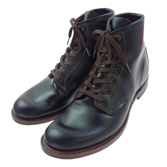 RED WING レッドウィング 9060 Beckman Flatbox ベックマン フラットボックス レザー ブーツ ブラック系 8.5【美品】【中古】