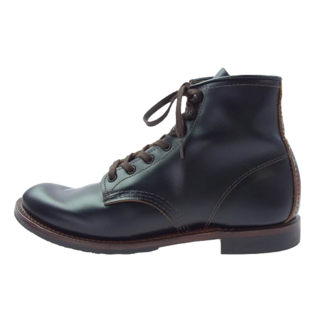 RED WING レッドウィング 9060 Beckman Flatbox ベックマン フラットボックス レザー ブーツ ブラック系 8.5【美品】【中古】