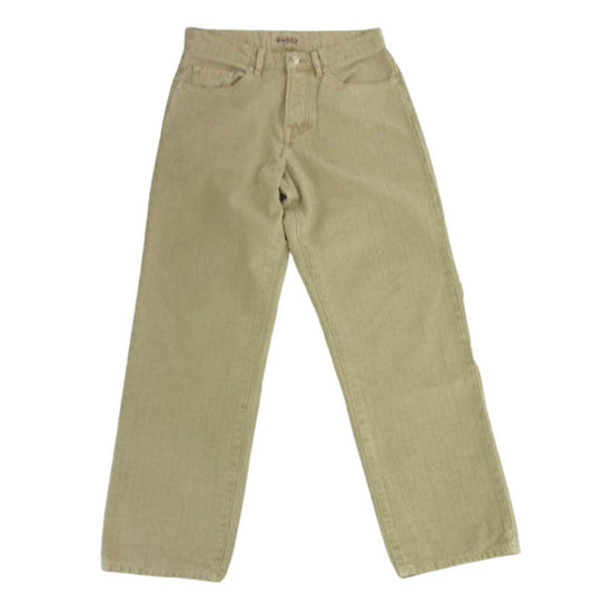 STUSSY ステューシー 24AW 116673 BIG OL' JEAN CANVAS NEEDLEPUNCH ニードルパンチ ウオッシュド バギーフィット デニムパンツ ベージュ系 28【中古】