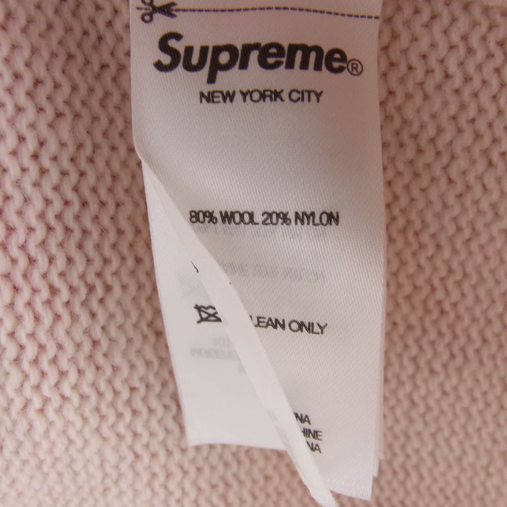 Supreme シュプリーム 23AW Blurred Logo Sweater ブラードロゴ ウール セーター ピンク系 レッド系 S【中古】