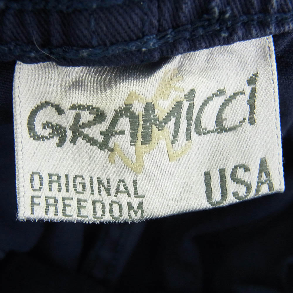 WHITE MOUNTAINEERING ホワイトマウンテニアリング 18SS WM1871414 x Gramicci グラミチ ワイドショーツ ネイビー系 1【中古】