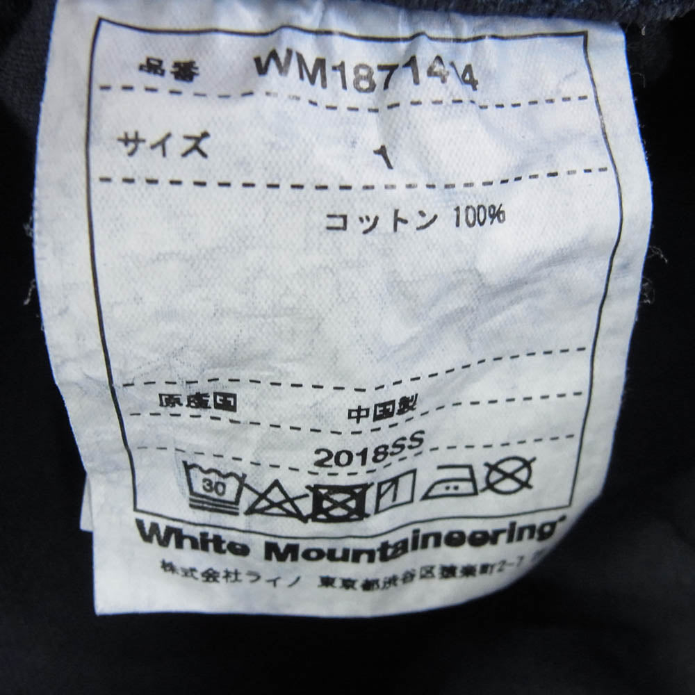 WHITE MOUNTAINEERING ホワイトマウンテニアリング 18SS WM1871414 x Gramicci グラミチ ワイドショーツ ネイビー系 1【中古】