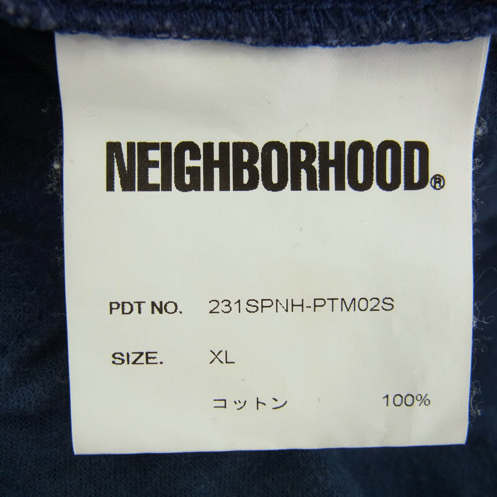 NEIGHBORHOOD ネイバーフッド 23SS 231SPNH-PTM02S EASY SHORT PANTS イージー ショート パンツ ショーツ ネイビー系 XL【中古】