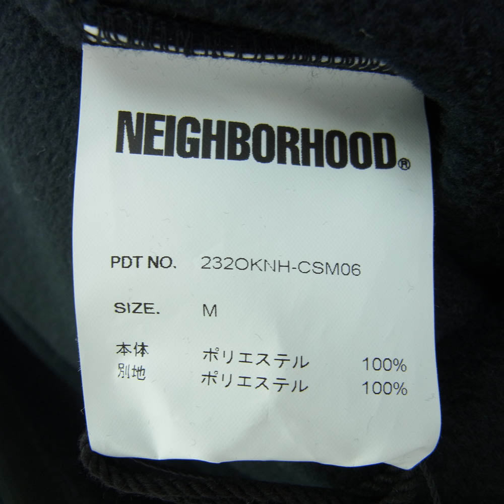 NEIGHBORHOOD ネイバーフッド 23AW 232OKNH-CSM06 FLEECE HALF ZIP SHIRT LS フリース ハーフジップ シャツ ブラック系 M【中古】