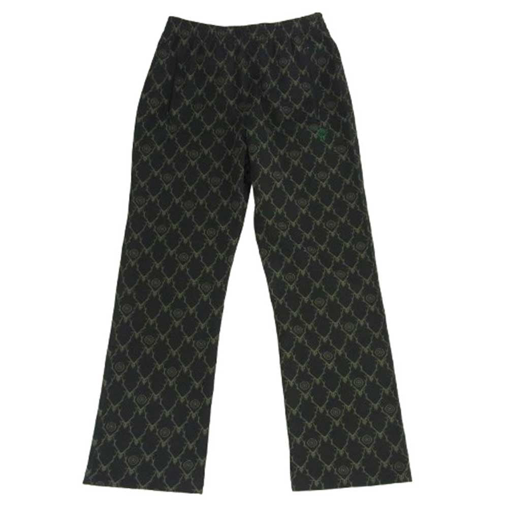 South2 West8 サウスツーウェストエイト PU524 String C.S.Pant - Poly Jacquard Skull&Target スカル&ターゲット ジャガード トラックパンツ ブラック系 S【中古】