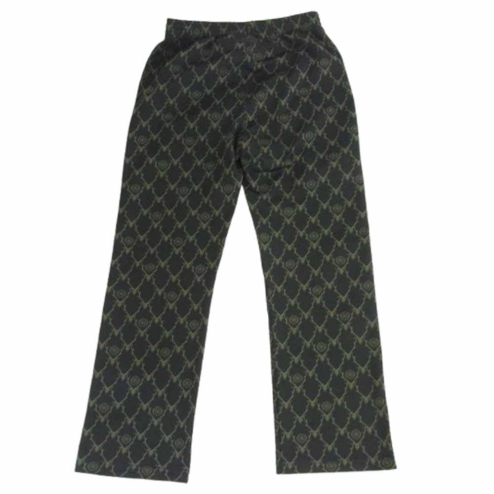 South2 West8 サウスツーウェストエイト PU524 String C.S.Pant - Poly Jacquard Skull&Target スカル&ターゲット ジャガード トラックパンツ ブラック系 S【中古】