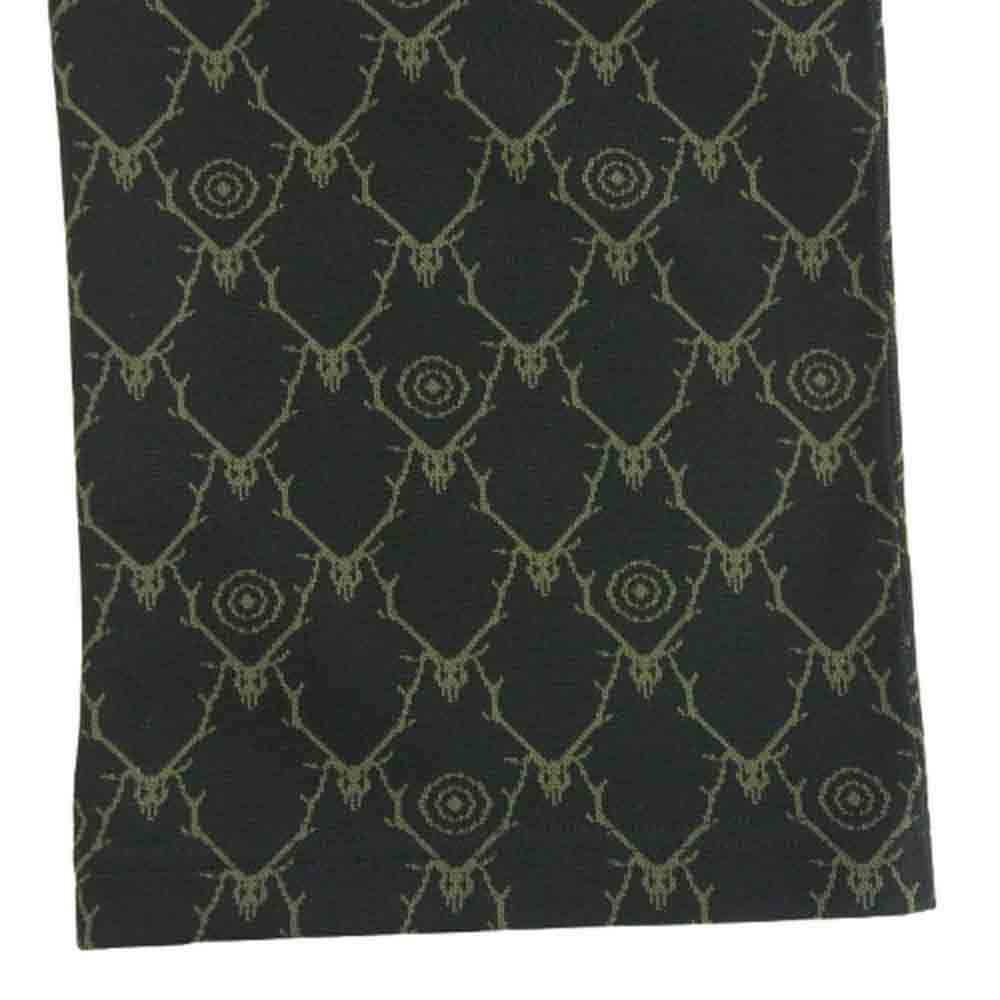South2 West8 サウスツーウェストエイト PU524 String C.S.Pant - Poly Jacquard Skull&Target スカル&ターゲット ジャガード トラックパンツ ブラック系 S【中古】