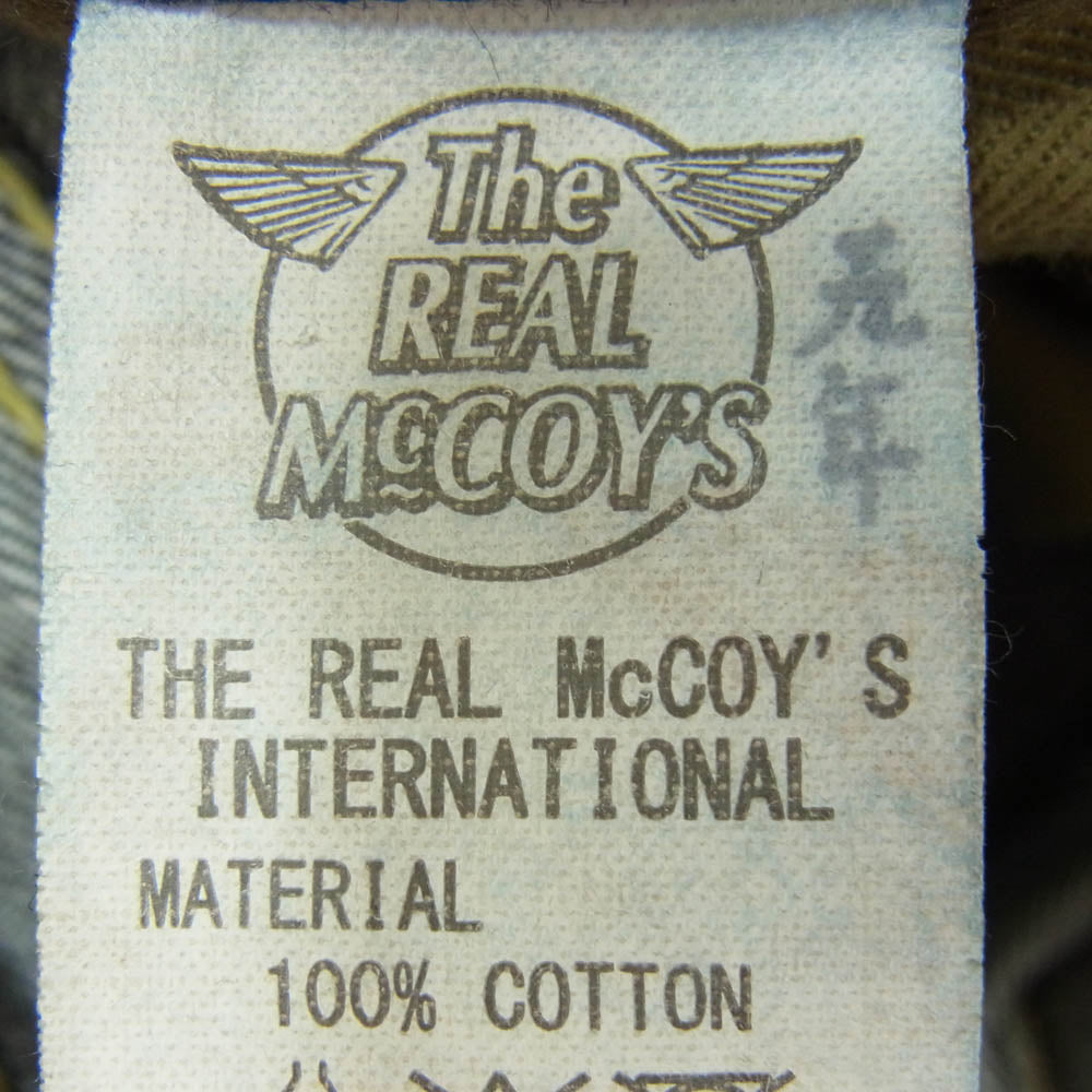 The REAL McCOY'S ザリアルマッコイズ S003 大戦モデル ボタンフライ セルビッチ デニムパンツ インディゴブルー系 31【中古】