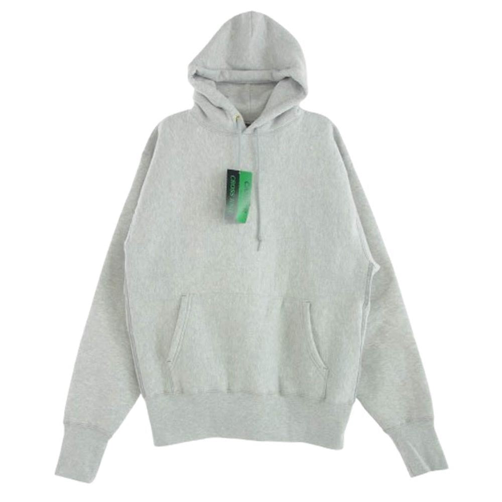 キャンバー 1005185 240008 CROSS KNIT PULLOVER HOODED PARKA クロスニット プルオーバー フーディ パーカー グレー系 ホワイト系 L【美品】【中古】