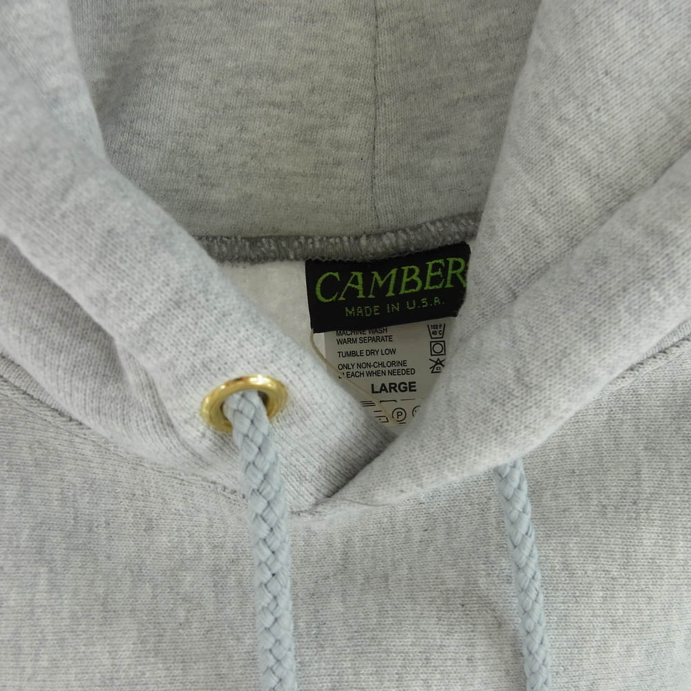 キャンバー 1005185 240008 CROSS KNIT PULLOVER HOODED PARKA クロスニット プルオーバー フーディ パーカー グレー系 ホワイト系 L【美品】【中古】