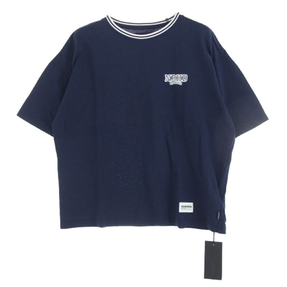NEIGHBORHOOD ネイバーフッド 24SS 241YANH-CSM02 ロゴプリント Tシャツ 半袖カットソー ネイビー ネイビー系 M【中古】