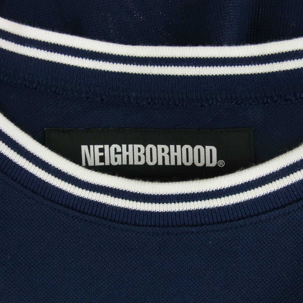 NEIGHBORHOOD ネイバーフッド 24SS 241YANH-CSM02 ロゴプリント Tシャツ 半袖カットソー ネイビー ネイビー系 M【中古】