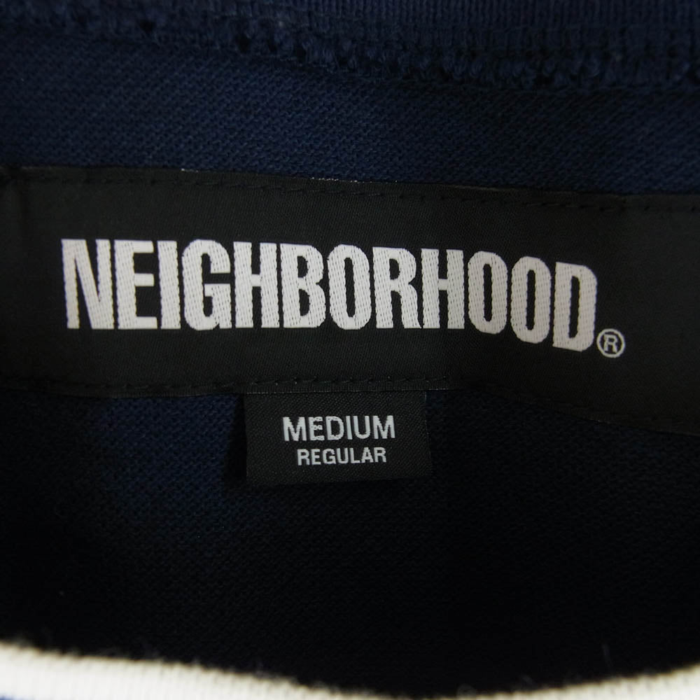 NEIGHBORHOOD ネイバーフッド 24SS 241YANH-CSM02 ロゴプリント Tシャツ 半袖カットソー ネイビー ネイビー系 M【中古】
