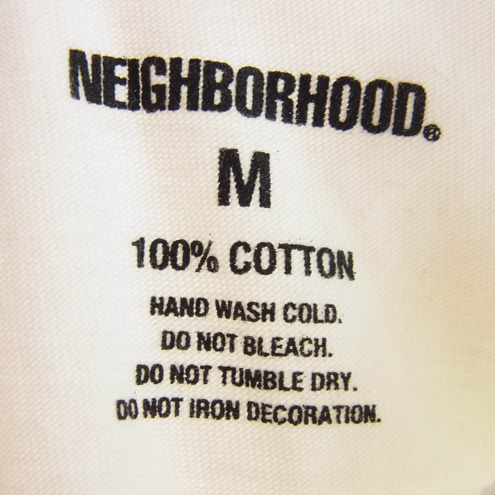 NEIGHBORHOOD ネイバーフッド TYPEURBAN GARMENT SUPPORT ロゴプリント 長袖カットソー ホワイト系 M【中古】