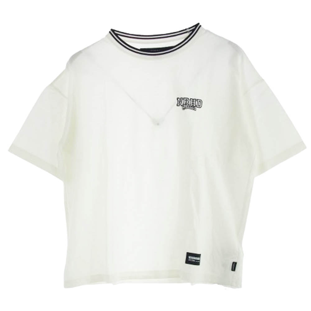 NEIGHBORHOOD ネイバーフッド 24SS 241YANH-CSM02 ロゴプリント Tシャツ 半袖カットソー ホワイト ホワイト系 M【中古】