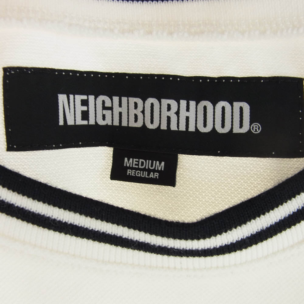 NEIGHBORHOOD ネイバーフッド 24SS 241YANH-CSM02 ロゴプリント Tシャツ 半袖カットソー ホワイト ホワイト系 M【中古】