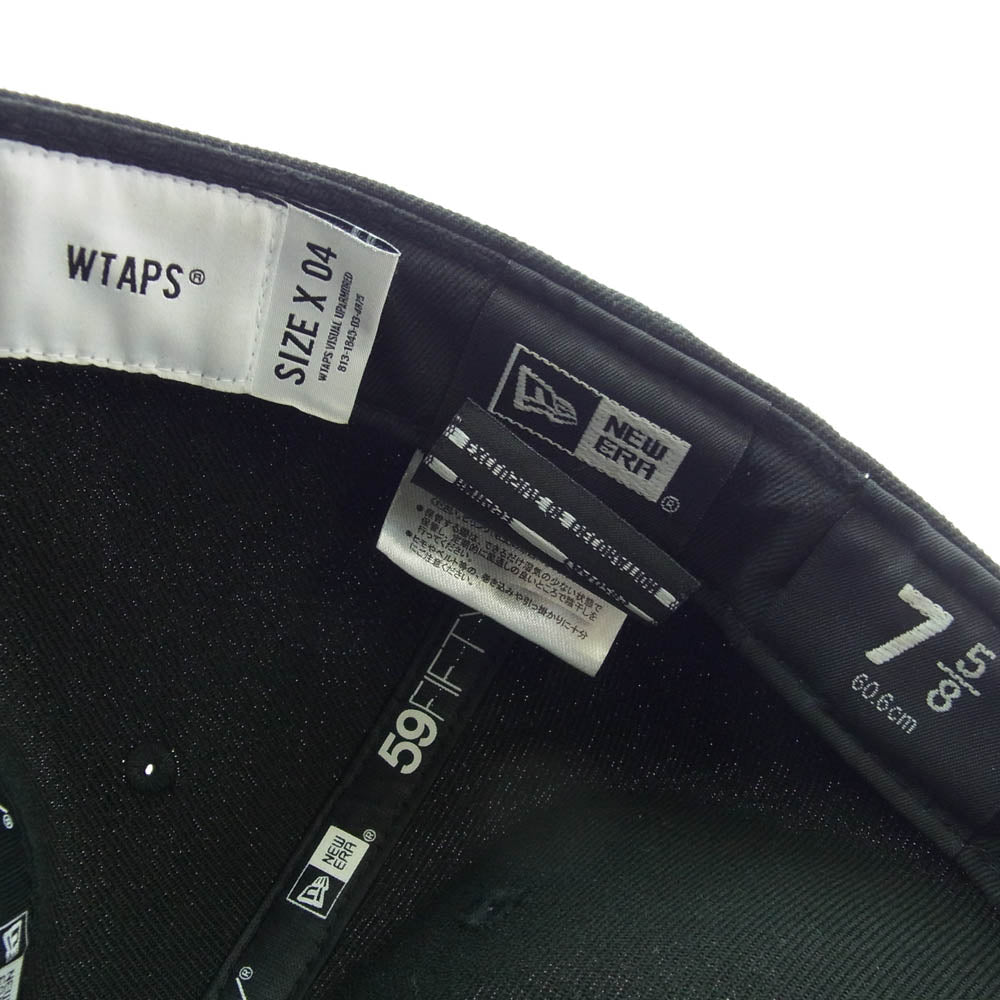 WTAPS ダブルタップス × NEWERA ニューエラ LOW PROFILE CAP ロー プロフィール キャップ ロゴ刺繍 帽子 ブラック系【中古】