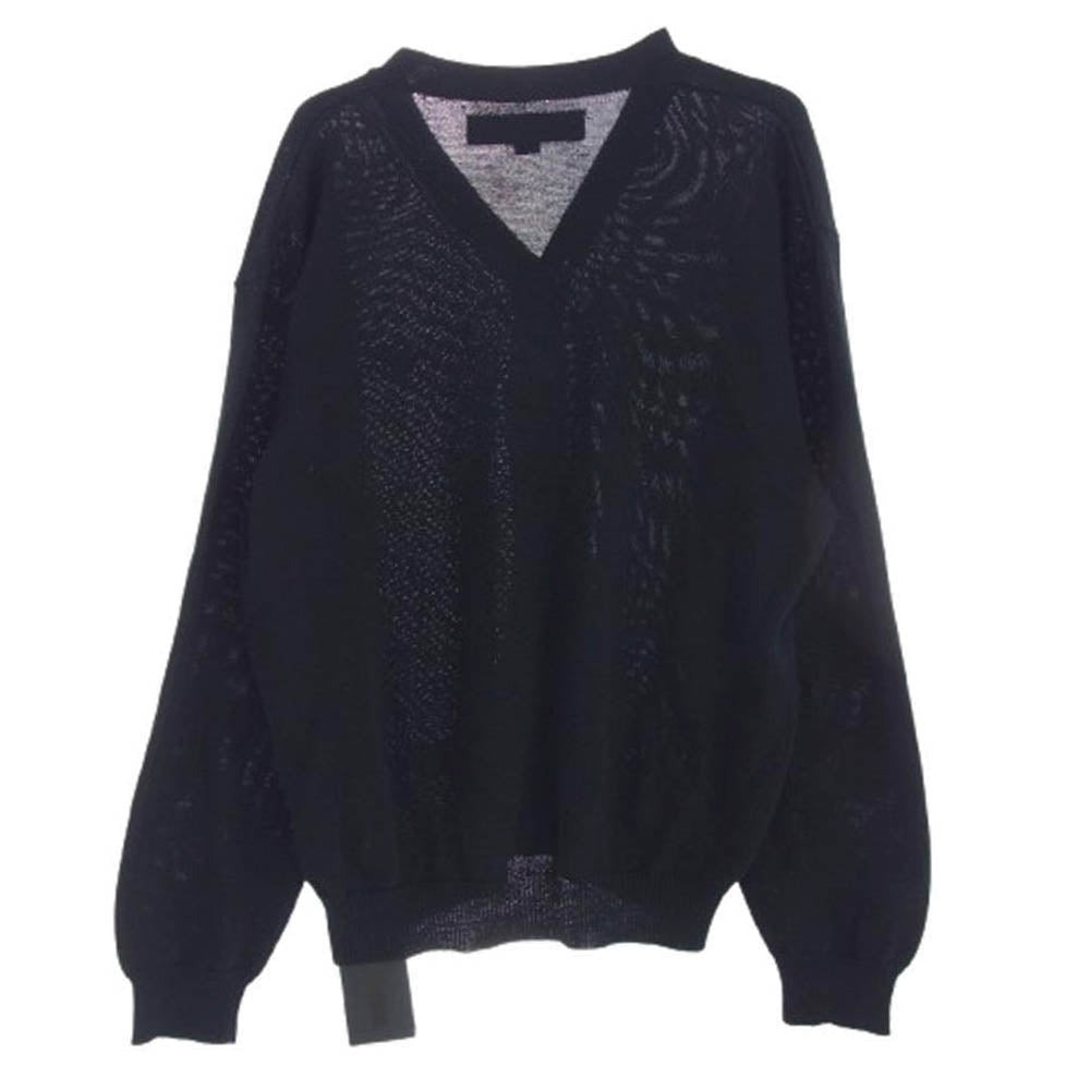 NEIGHBORHOOD ネイバーフッド 24SS 241FUNH-KNM02 PLAIN CARDIGAN ロゴ刺繍 カーディガン ブラック系 L【美品】【中古】