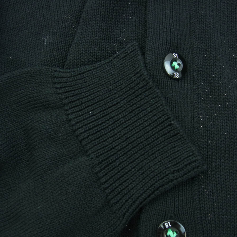 NEIGHBORHOOD ネイバーフッド 24SS 241FUNH-KNM02 PLAIN CARDIGAN ロゴ刺繍 カーディガン ブラック系 L【美品】【中古】