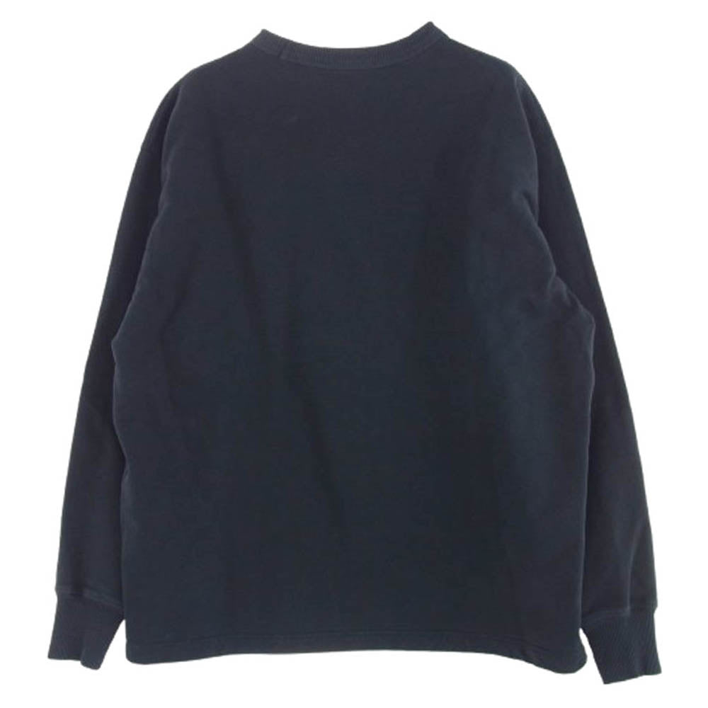 ACNE STUDIOS アクネストゥディオズ SWEA000260 ロゴ刺繍 クルーネック スウェット ダークネイビー系 S【中古】