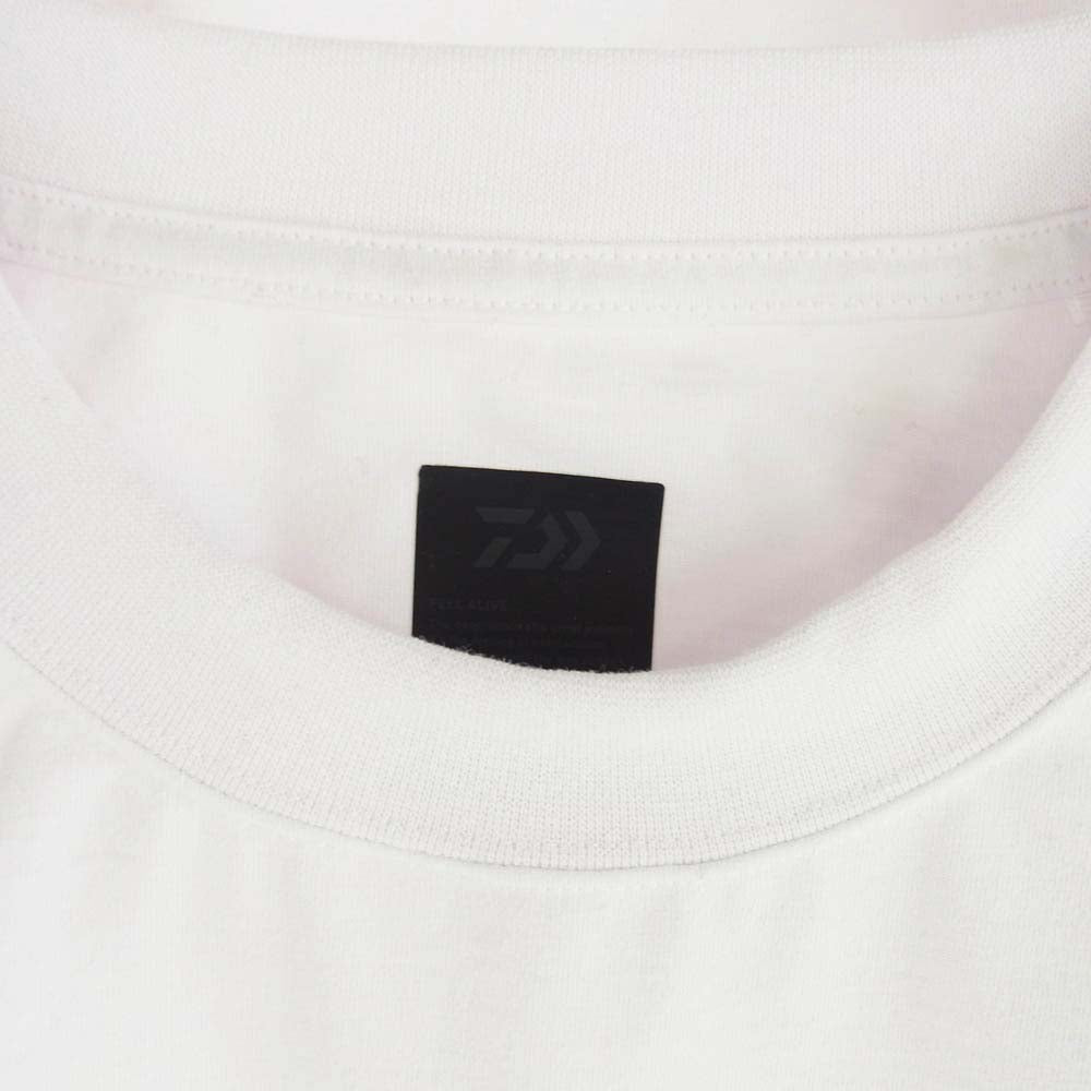 The Ennoy Professional ザ エンノイ プロフェッショナル BE-37023 × DAIWA PIER39 ダイワピア Drawstring Tee ロゴ刺繍 Tシャツ 半袖 カットソー ホワイト系 M【中古】