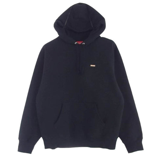 Supreme シュプリーム 22SS Enamel Small Box Hooded Sweatshirt エナメル スモールボックスロゴ フーデッド スウェットシャツ プルオーバーパーカー ブラック系 S【中古】
