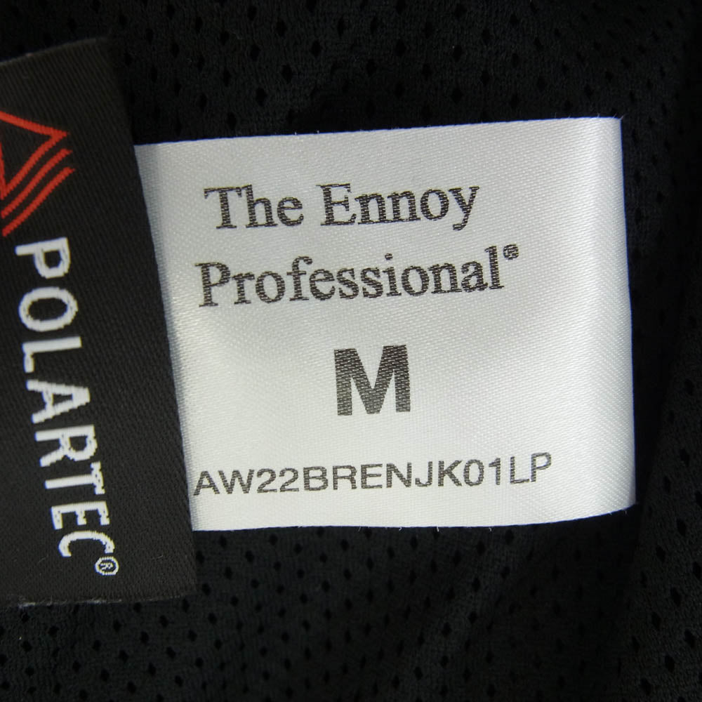 The Ennoy Professional ザ エンノイ プロフェッショナル 22AW AW22BRENJK01LP Polartec City Fleece Jacket ポーラテック シティ フリース ジャケット ブラック系 M【中古】