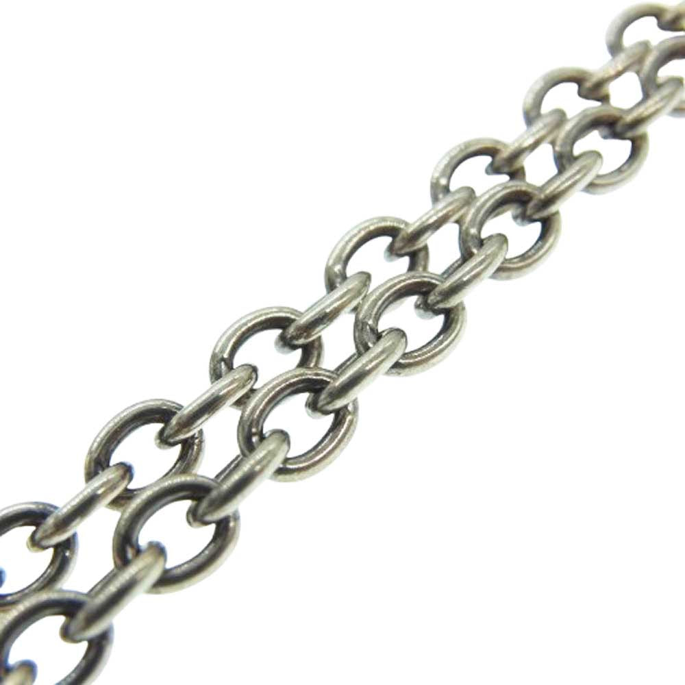 DEAL DESIGN ディールデザイン スカル クロスボーン ギターピック ペンダントトップ チェーン ネックレス シルバー系【中古】