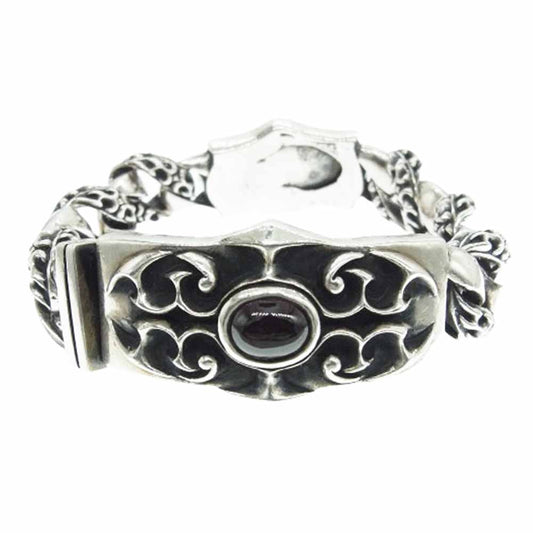 William Walles ウィリアムウォレス WWSB-7845 Tribal Relic Bracelet トライバルレリーフ IDブレスレット w/アメジスト シルバー系【中古】
