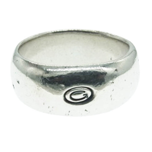 GABOR ガボール ギャランティカード付属 GABORATORY ガボラトリー MULTI ENGRAVED LARGE SMOOTH H.W.O RING マルチ イングレイブド ラージ スムース リング シルバー系 22.5号【中古】