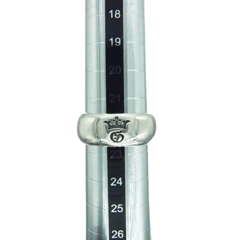 GABOR ガボール ギャランティカード付属 GABORATORY ガボラトリー MULTI ENGRAVED LARGE SMOOTH H.W.O RING マルチ イングレイブド ラージ スムース リング シルバー系 22.5号【中古】