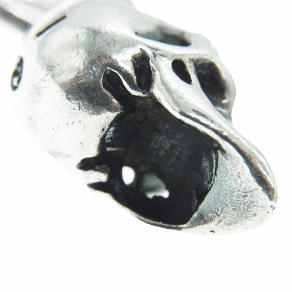 GABOR ガボール ギャランティカード付属 GABORATORY ガボラトリー SINGLE SKULL PENDANT WITH LONG SMALL OVAL シングルスカル ペンダント w/ロングスモールオーバル シルバー系【中古】