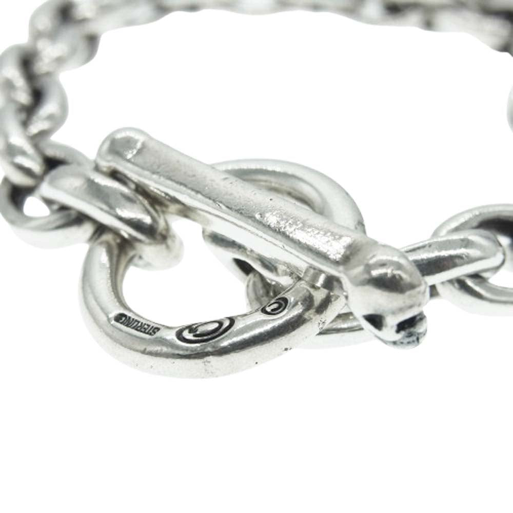 GABOR ガボール ギャランティカード付属 GABORATORY ガボラトリー HALF SMALL OVAL CHAIN BRACELET 210mm ハーフスモールオーバルチェーン ブレスレット シルバー系【中古】
