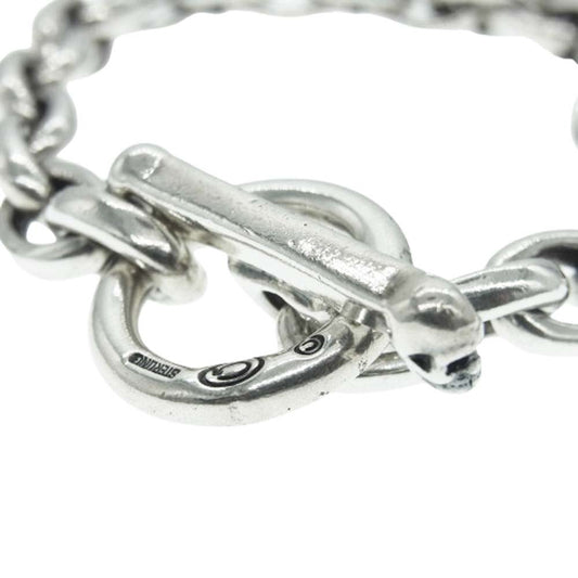 GABOR ガボール ギャランティカード付属 GABORATORY ガボラトリー HALF SMALL OVAL CHAIN BRACELET 210mm ハーフスモールオーバルチェーン ブレスレット シルバー系【中古】
