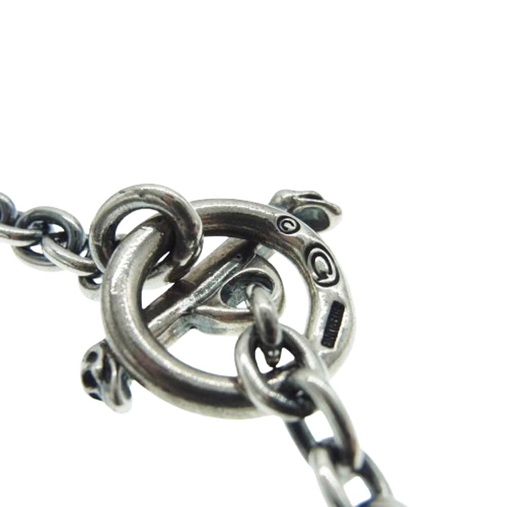 GABOR ガボール ギャランティカード付属 GABORATORY ガボラトリー QUARTER SKULL & 6CHAIN NECKLACE 48cm クォータースカル 6チェーン ネックレス シルバー系【中古】