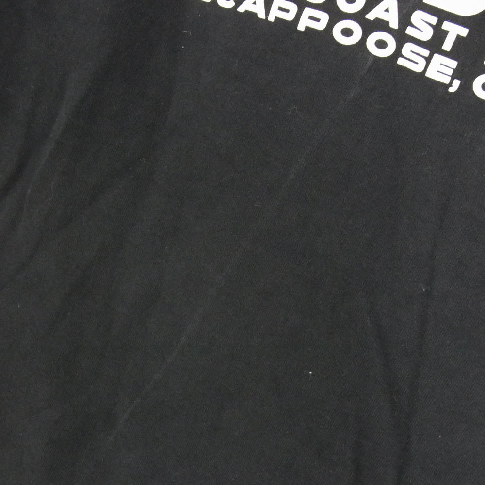 WESCO ウエスコ USA製 ロゴ プリント 半袖 クルーネック 丸首 Tシャツ ブラック系 XS【中古】