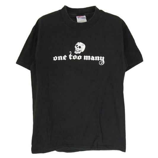 ワン トゥー メニー ロゴ プリント 半袖 Tシャツ ブラック系 S【中古】