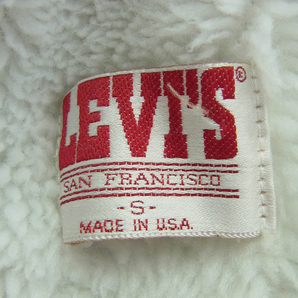 Levi's リーバイス 70609-0234 80s USA製 527刻印 デニム ボア トラッカー ジャケット インディゴブルー系 S【中古】