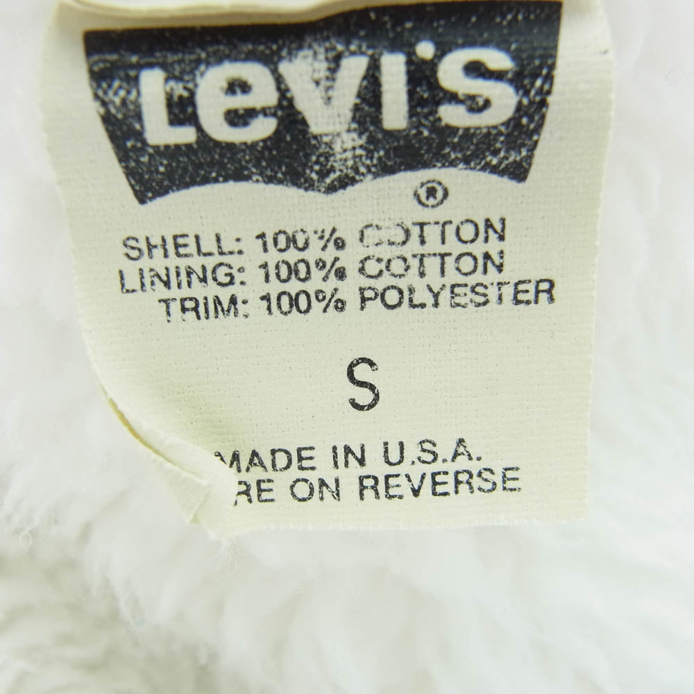 Levi's リーバイス 70609-0234 80s USA製 527刻印 デニム ボア トラッカー ジャケット インディゴブルー系 S【中古】