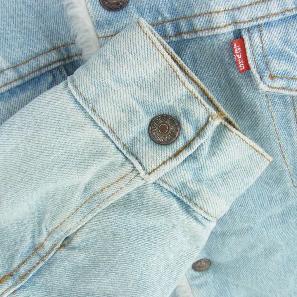 Levi's リーバイス 70609-0234 80s USA製 527刻印 デニム ボア トラッカー ジャケット インディゴブルー系 S【中古】
