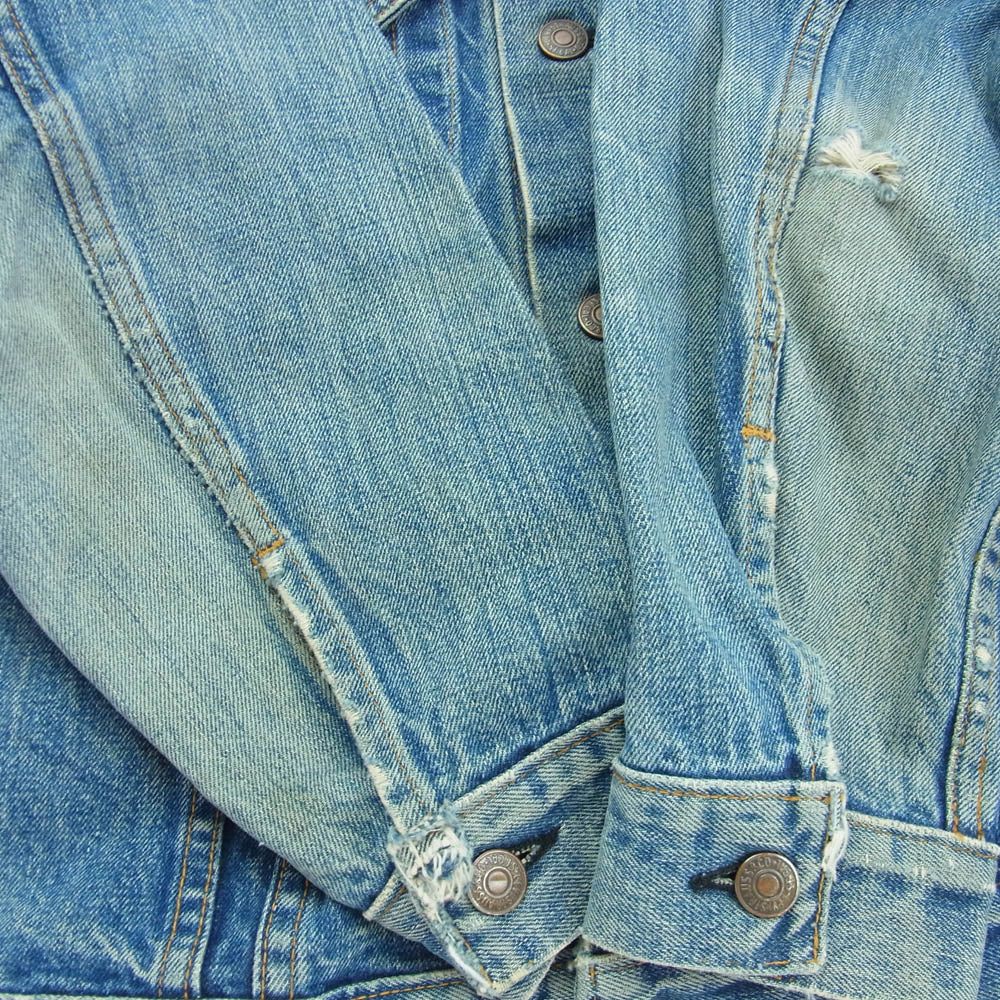 Levi's リーバイス 4th 70505 60s ケアタグ ビッグE 529番 デニム ジャケット ブルー系 40【中古】