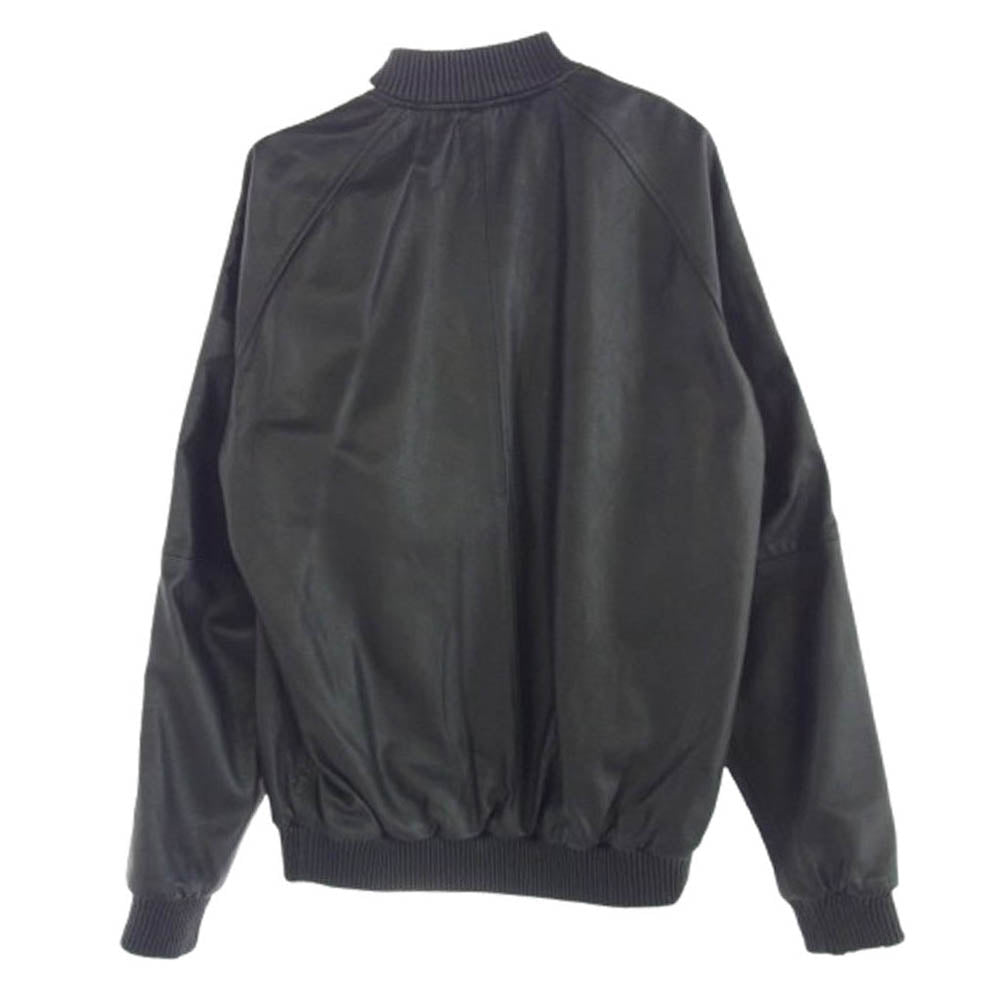 AVIREX アヴィレックス 6171073 LEATHER TRACK JACKET レザー トラック ジャケット ブラック系 XL【中古】