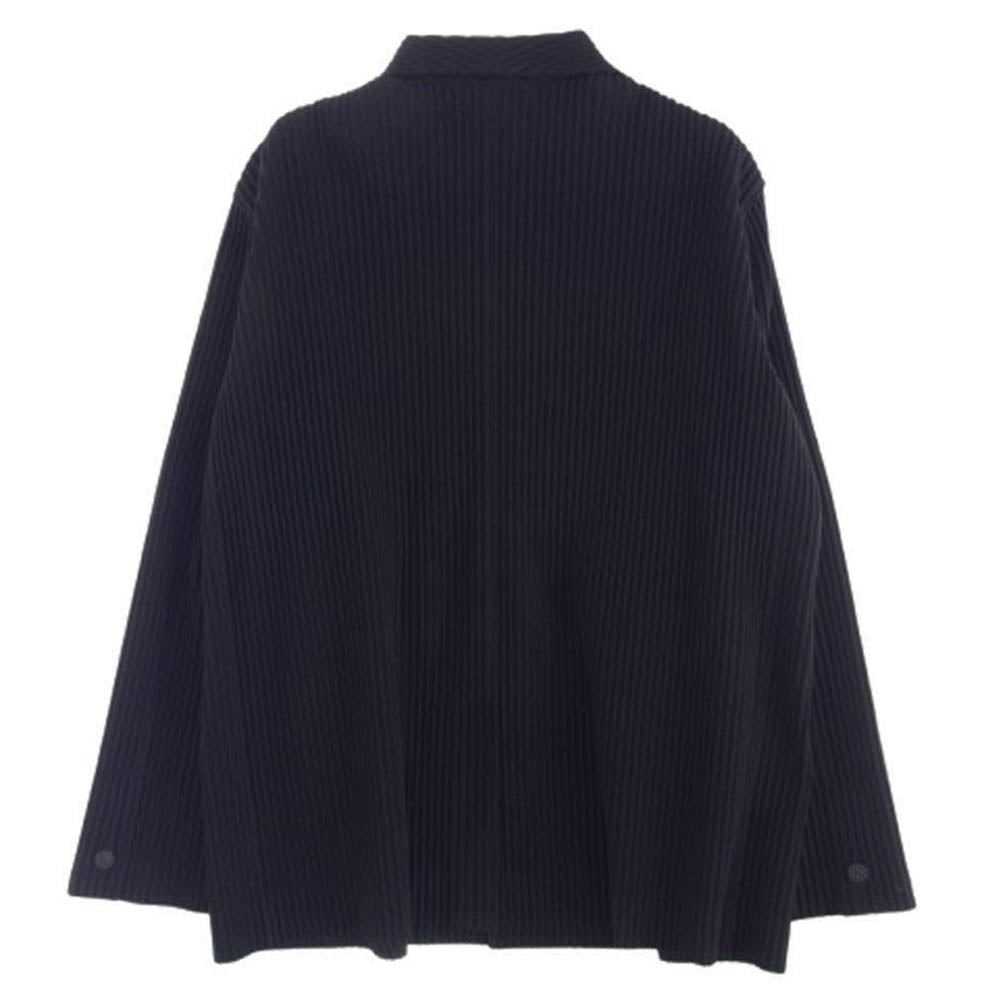 HOMME PLISSE ISSEY MIYAKE オム プリッセ イッセイミヤケ HP55JD201 プリーツ加工 2B テーラード ジャケット ブラック系【中古】