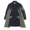 Sacai サカイ 21AW SCM-035 Military Coat navy khaki ミリタリー コート カーキ系 ネイビー系 1【中古】