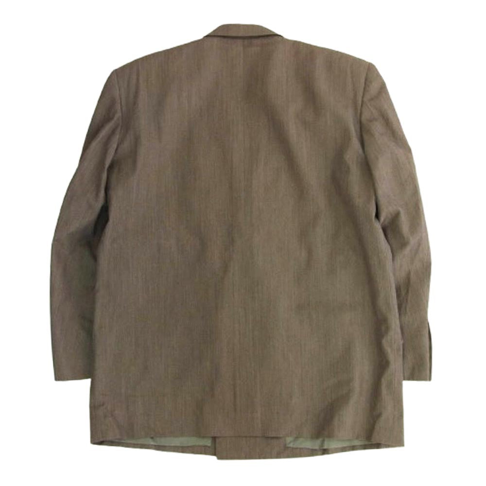 COMME des GARCONS HOMME コムデギャルソンオム AD1990 HJ-1101S 田中オム 90s archive ダブルブレスト 2タック ジャケット スラックスパンツ スーツ セットアップ ブラウン系 上下：S【中古】