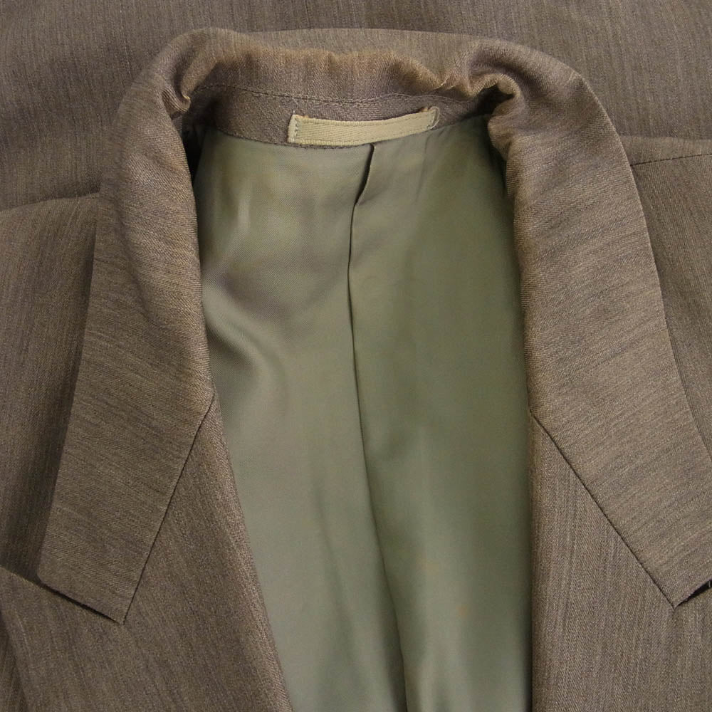 COMME des GARCONS HOMME コムデギャルソンオム AD1990 HJ-1101S 田中オム 90s archive ダブルブレスト 2タック ジャケット スラックスパンツ スーツ セットアップ ブラウン系 上下：S【中古】