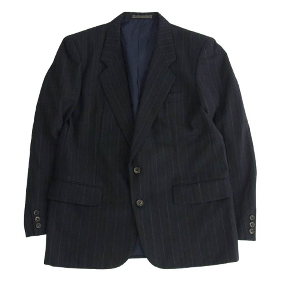 COMME des GARCONS HOMME コムデギャルソンオム AD1989 HS-08003S ヴィンテージオム 80s archive ダブルブレスト 2タック チェック ジャケット スラックスパンツ スーツ セットアップ ブラック系 S【中古】